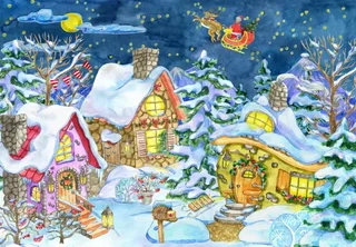 Puzzle La Viste du Père Noël - 1000 pièces van Grafika – doos 1 van 2