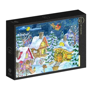Puzzle La Viste du Père Noël - 1000 pièces van Grafika – doos 2 van 2