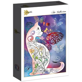 Puzzle Le Chat et les Papillons - 2000 pièces from Grafika – box 2 of 2