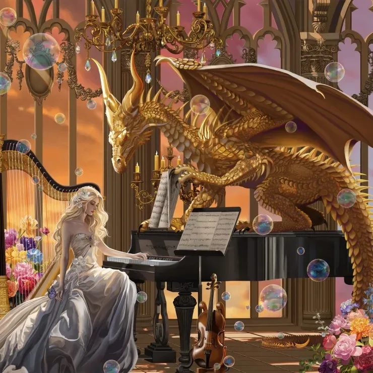Puzzle Le Dragon Virtuose - 1000 pièces de Grafika – boîte