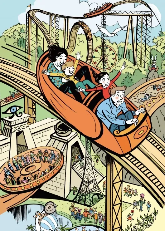 Puzzle Le Monde de Lucrèce - Une Journée Inoubliable - 200 à 499 pièces van Grafika – doos 1 van 2