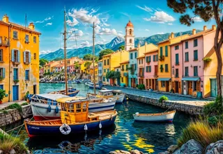 Puzzle Le Village de Pêcheurs from Grafika – box 1 of 2