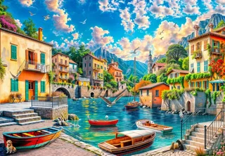 Puzzle Le Village de Vacances van Grafika – doos 1 van 2