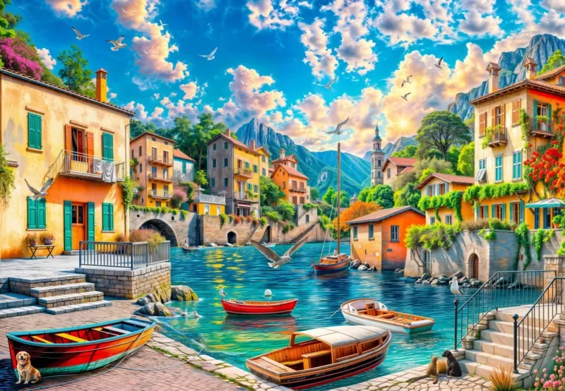 Puzzle Le Village de Vacances de Grafika – boîte