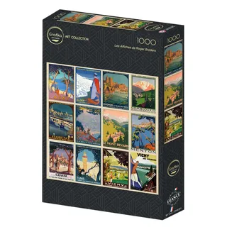 Puzzle Les Affiches de Roger Broders - 1000 pièces van Grafika – doos 2 van 2