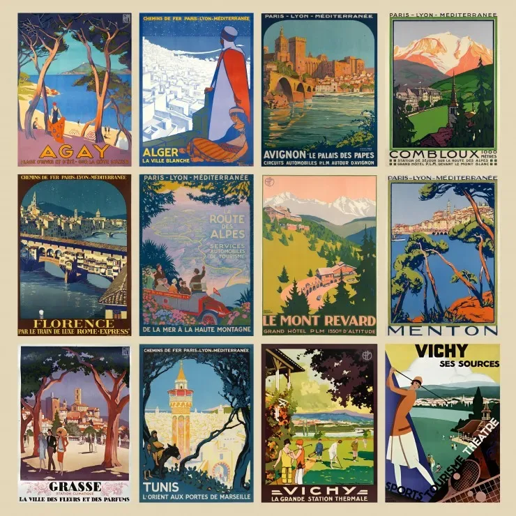 Puzzle Les Affiches de Roger Broders - 1000 pièces de Grafika – boîte