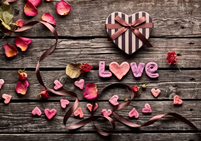 Puzzle Love - Red Hearts - 1000 pièces van Grafika – doos