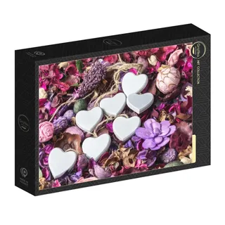 Puzzle Love - White Hearts - 500 à 999 pièces von Grafika – Schachtel 2 von 2