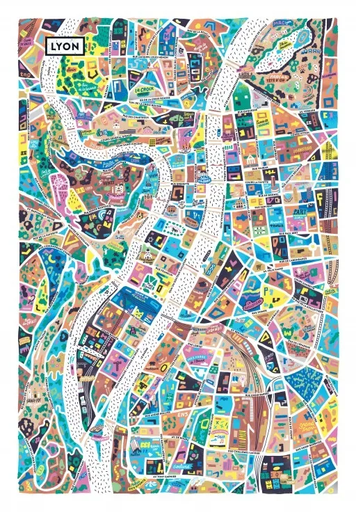 Puzzle Lyon - 1000 pièces van Grafika – doos