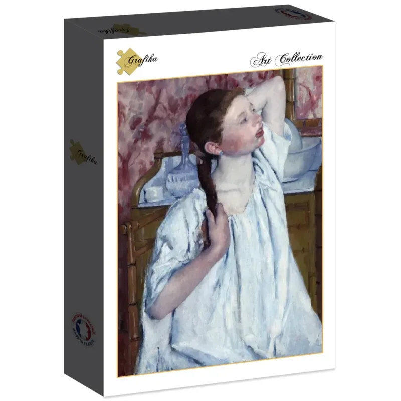 Puzzle Mary Cassatt : Jeune Fille Coiffant ses Cheveux, 1886 - 2000 pièces de Grafika – boîte 2 sur 2