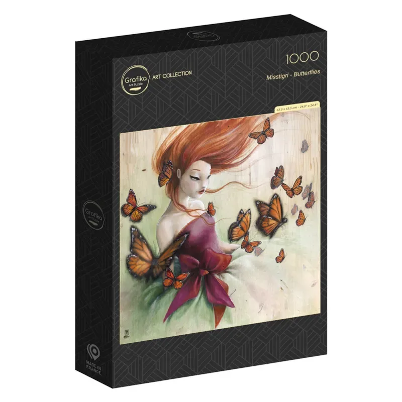 Puzzle Misstigri - Papillons - 1000 pièces van Grafika – doos 2 van 2