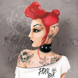 Puzzle Misstigri - Punk - 1000 pièces van Grafika – doos 1 van 2
