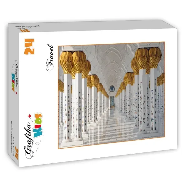 Puzzle Mosquée Cheikh Zayed, Abou Dabi, Emirats Arabes Unis - 10 à 25 pièces van Grafika – doos 2 van 2