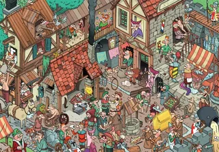 Puzzle Moyen-Âge - 1000 pièces von Grafika – Schachtel 1 von 2