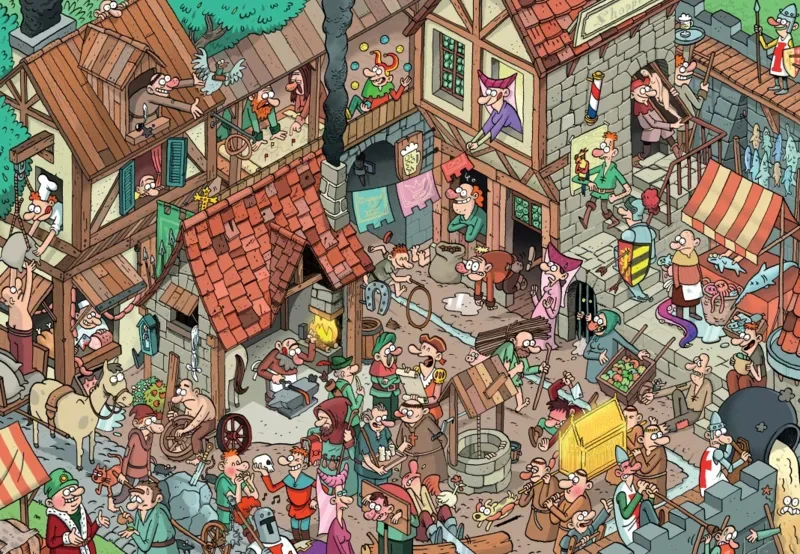 Puzzle Moyen-Âge - 1000 pièces de Grafika – boîte