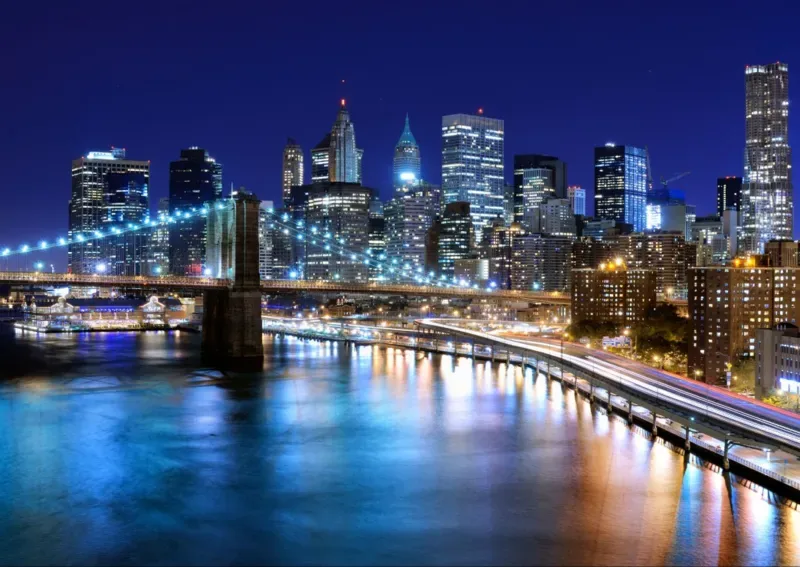 Puzzle New York by Night - 2000 pièces van Grafika – doos