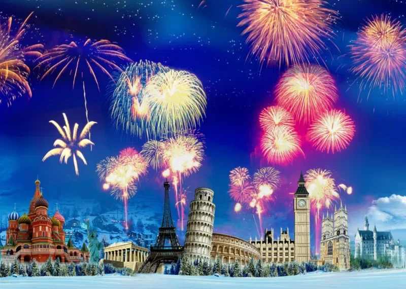 Puzzle Nouvel An autour du Monde - 500 à 999 pièces van Grafika – doos 1 van 2