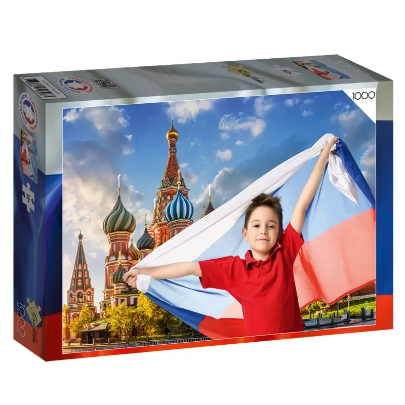 Puzzle One World For Peace - Russie - 1000 pièces van Grafika – doos 2 van 2