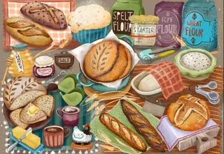 Puzzle Pain Fait Maison - 1000 pièces van Grafika – doos 1 van 2