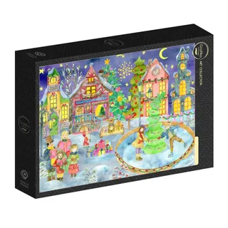 Puzzle Patiner en Attendant Noël - 1500 pièces de Grafika – boîte 2 sur 2