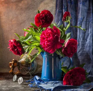 Puzzle Pivoines Roses - 1000 pièces von Grafika – Schachtel 1 von 2