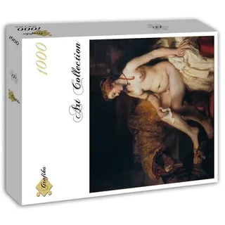 Puzzle Rembrandt - Bethsabée au bain recevant la lettre de David, 1654 - 1000 pièces van Grafika – doos 2 van 2