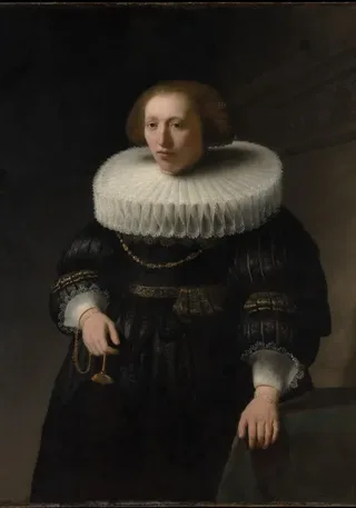 Puzzle Rembrandt - Portrait de Femme, 1632 - 1000 pièces van Grafika – doos 1 van 2