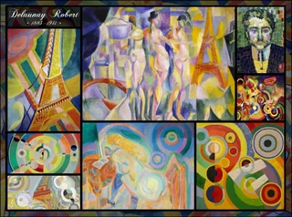 Puzzle Robert Delaunay - Collage - 2000 pièces von Grafika – Schachtel 1 von 2