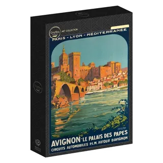 Puzzle Roger Broders - Avignon, le Palais des Papes, 1922 - 500 à 999 pièces van Grafika – doos 2 van 2