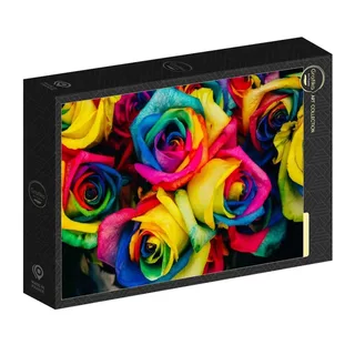 Puzzle Roses Multicolores - 1000 pièces de Grafika – boîte 2 sur 2