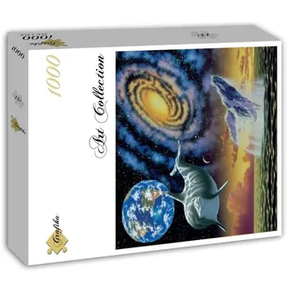 Puzzle Schim Schimmel - Cosmic Seas - 1000 pièces van Grafika – doos 2 van 2