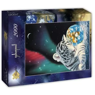 Puzzle Schim Schimmel - Earth Light - 2000 pièces van Grafika – doos 2 van 2