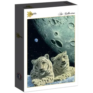 Puzzle Schim Schimmel - Lair of the Snow Leopard - 2000 pièces de Grafika – boîte 2 sur 2