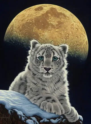 Puzzle Schim Schimmel - Moon Leopard - 2000 pièces from Grafika – box 1 of 2