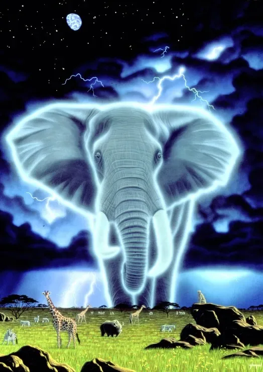 Puzzle Schim Schimmel - Spirit of Africa - 1000 pièces de Grafika – boîte 1 sur 2