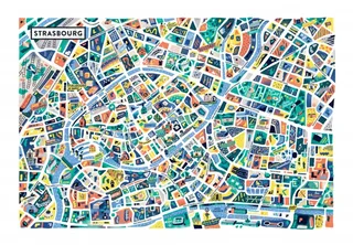 Puzzle Strasbourg - 1000 pièces van Grafika – doos 1 van 2