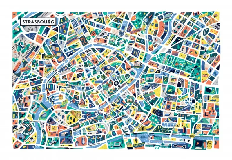 Puzzle Strasbourg - 1000 pièces van Grafika – doos 1 van 2