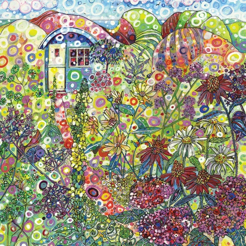 Puzzle The Blue Shepards Hut - 1000 pièces van Grafika – doos
