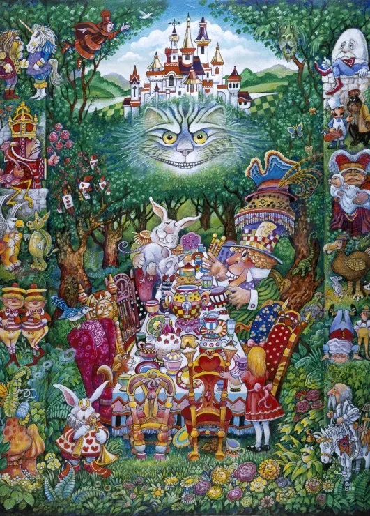 Puzzle The Tea Party - 1500 pièces van Grafika – doos 1 van 2