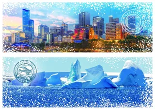Puzzle Travel around the World - Australie et Antarctique - 1000 pièces de Grafika – boîte 1 sur 2