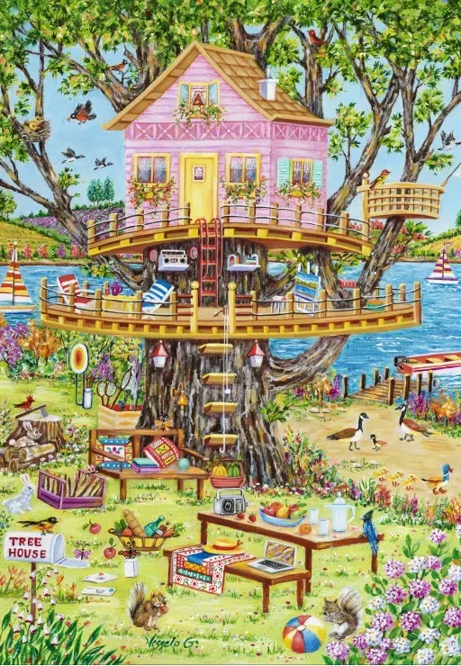 Puzzle Tree House - 1000 pièces de Grafika – boîte