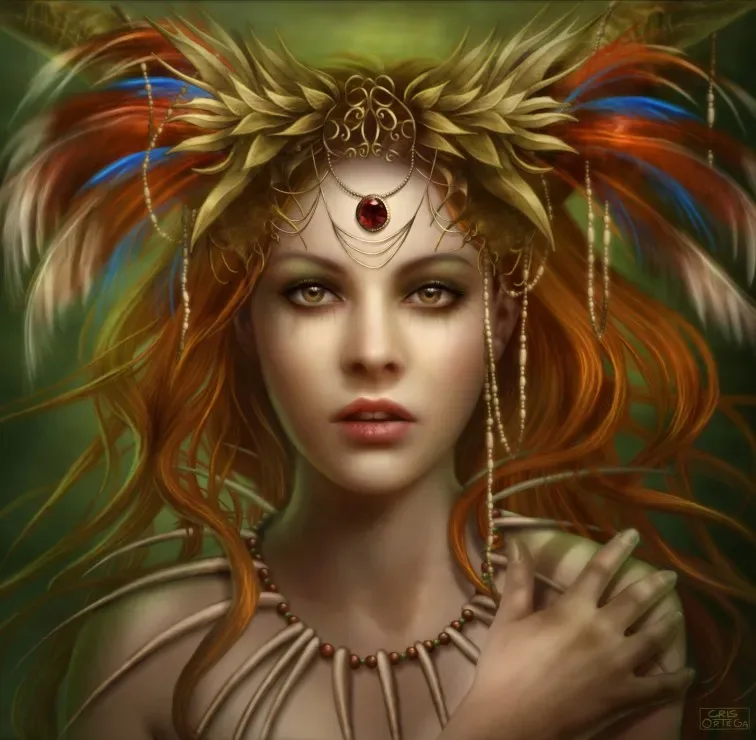 Puzzle Tribal Goddess - 1000 pièces van Grafika – doos