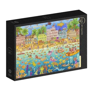Puzzle Tropical Swim Party - 1000 pièces de Grafika – boîte 2 sur 2