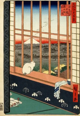 Puzzle Utagawa Hiroshige - Rizières d'Asakusa et Festival Torinomachi, 1857 - 1000 pièces von Grafika – Schachtel 1 von 2