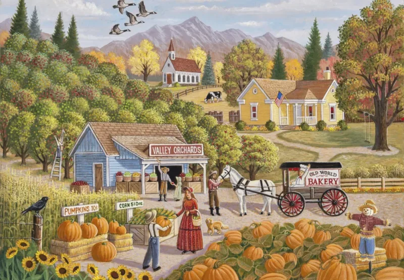 Puzzle Valley Orchards - 1000 pièces de Grafika – boîte