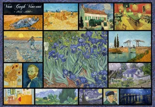 Puzzle Vincent Van Gogh - Collage - 1000 pièces van Grafika – doos 1 van 2