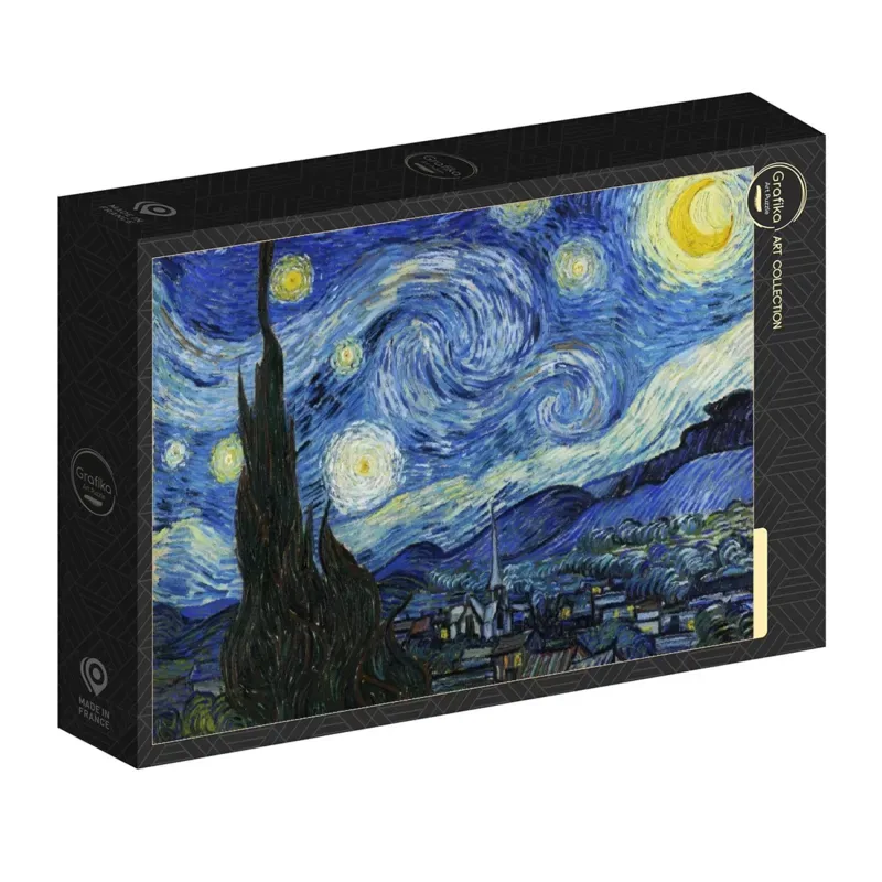 Puzzle Vincent Van Gogh - La Nuit étoilée, 1889 - 500 à 999 pièces von Grafika – Schachtel 2 von 2