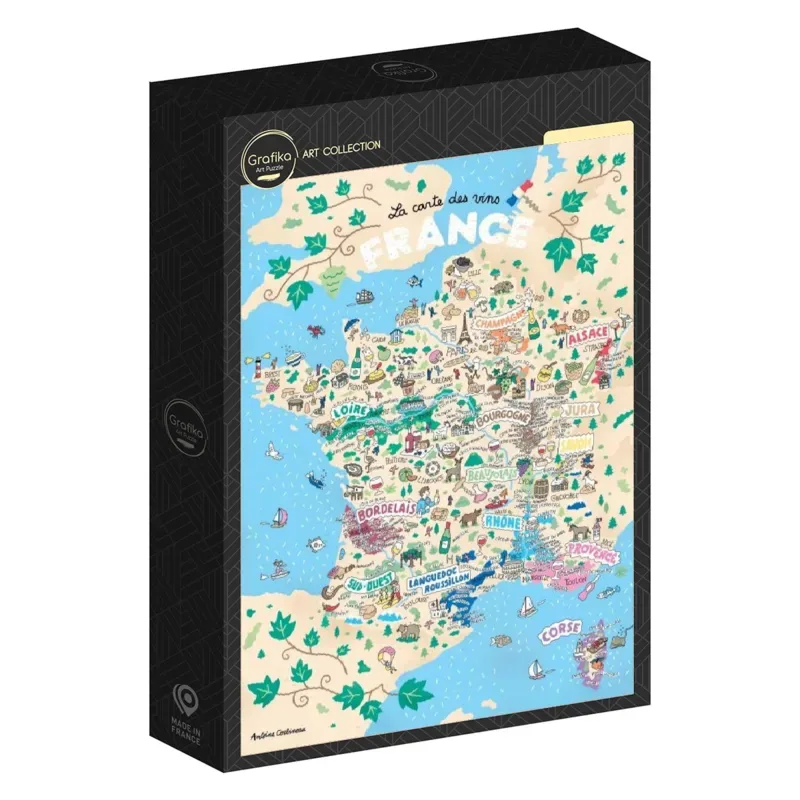 Puzzle Vins de France - 1000 pièces de Grafika – boîte 2 sur 2
