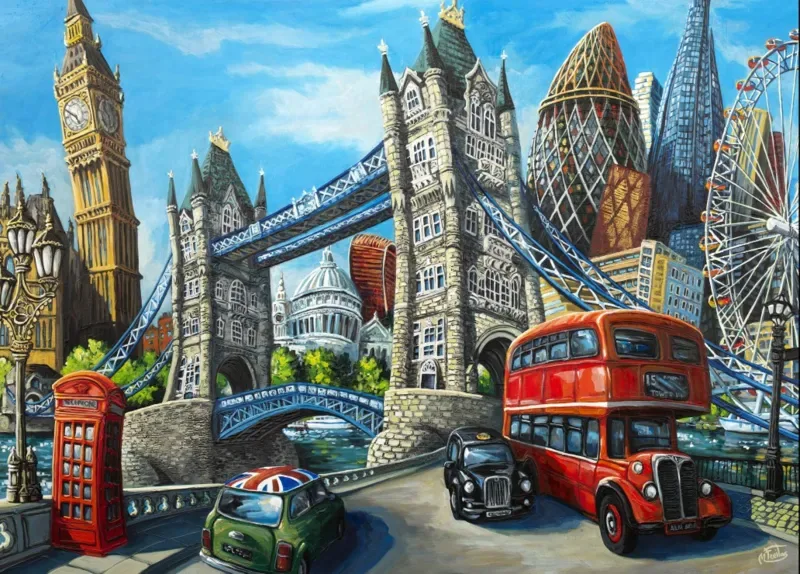 Puzzle Voici Londres - 1500 pièces de Grafika – boîte