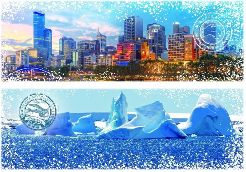 Travel around the World - Australia and Antarctica fra Grafika, Flerfarvet-udgave – æske